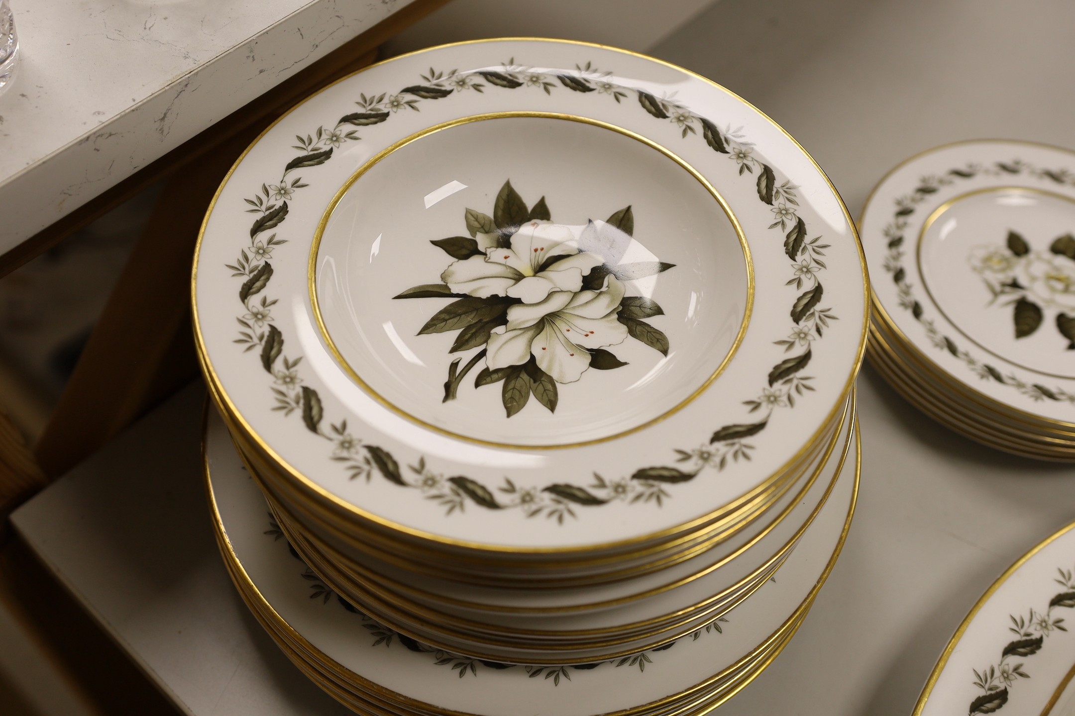 A Wedgwood ‘Bernina’ part dinner service, (six place settings)